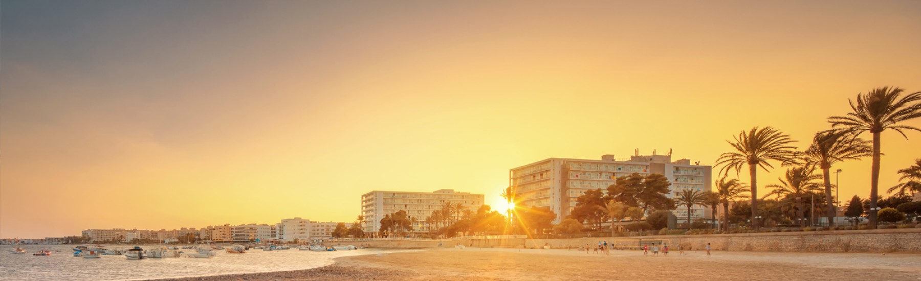 Playa d'en Bossa zonsondergang